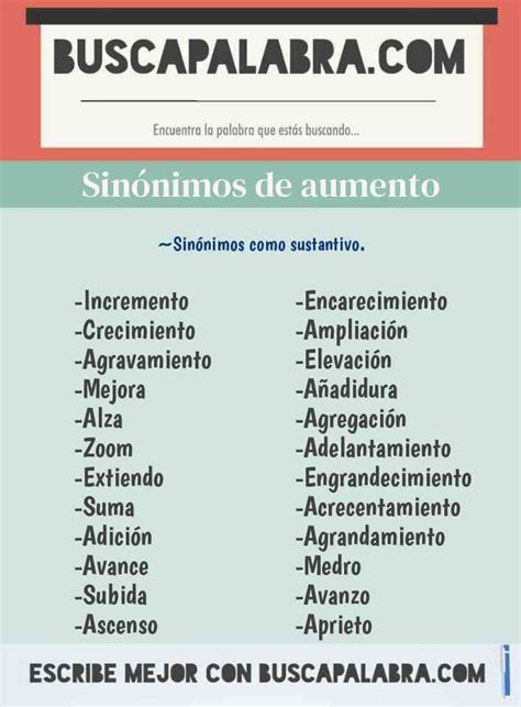 sinonimos de aumentar|sinonimo incremento.